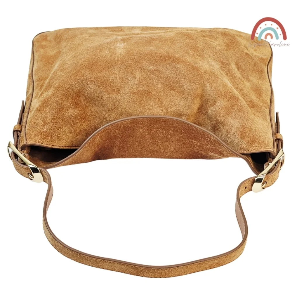 New! J. Crew Berkeley Shoulder Bag in Suede Blonde Espresso - Picture 13 of 16